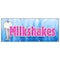 Signmission Milkshakes Banner Heavy Duty 13 Oz Vinyl with Grommets Single Sided B-96 Milkshakes - alternate 1